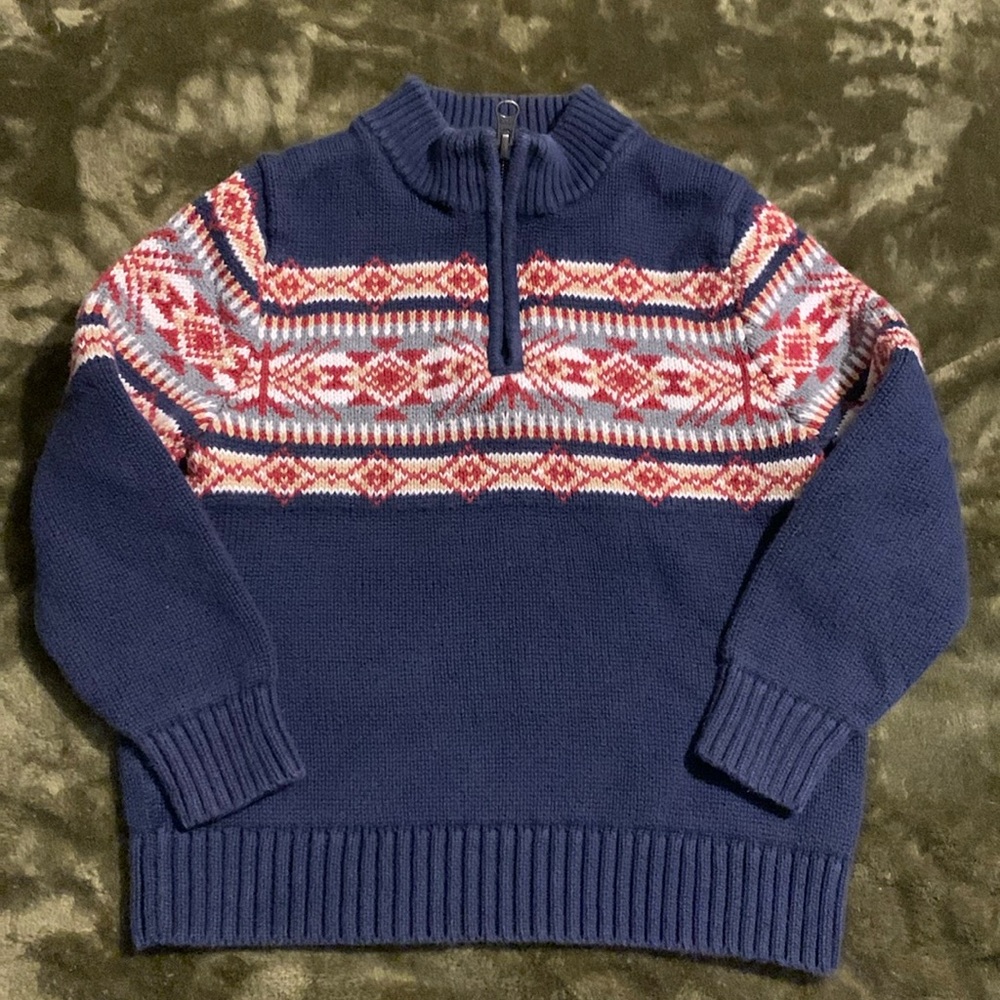 HA 3T boys Quarter zip Sweater